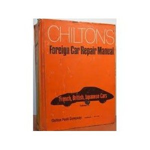 1972 Chiltons Foreign Repair Manual Vol 2 Book 