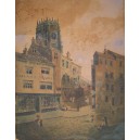  Vintage English  litho 1860s 1840-litho-hand-colored-vintage-impressionist-style